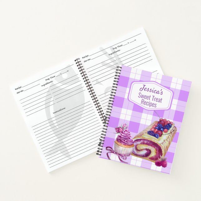 Carnet Recettes de desserts sucrés (Intérieur)