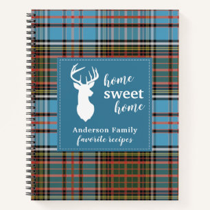 Carnet Recettes de famille du clan Anderson à carreaux ru