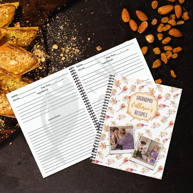 Carnet Recettes de grand-mère personnalisées, (Créateur téléchargé)