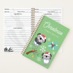 Carnet Recettes de la famille de Noël Koala