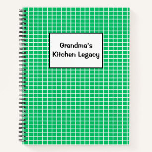 Carnet RECETTES de l'héritage de la cuisine de grand-mère