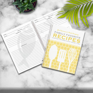Carnet Recettes de style rétro amusant Personnalisé