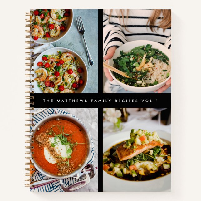 Carnet Recettes familiales 4 Photo Recette Collection Noi (Devant)