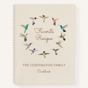 Carnet Recettes Favorites Personnalisées Colibris Califo