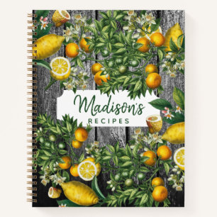 Carnet Recettes rustiques Citrus Garden