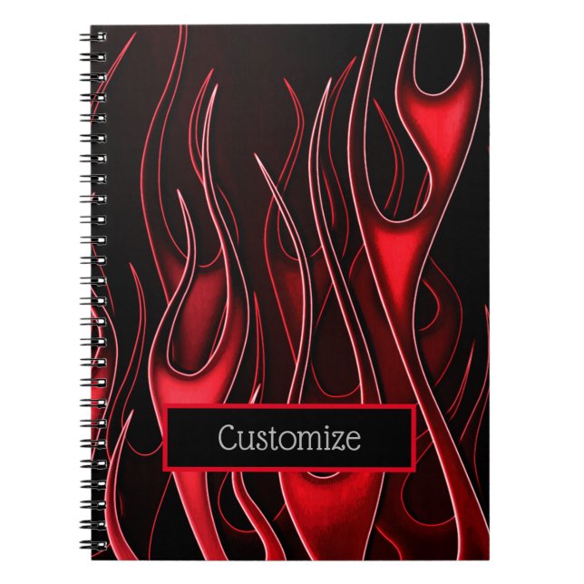 Carnet Red Flames (Devant)