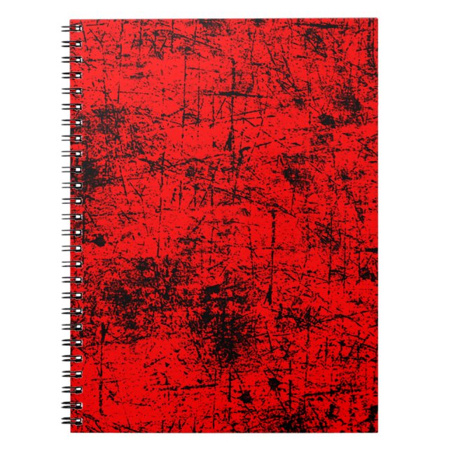 Carnet Red Grunge (Devant)