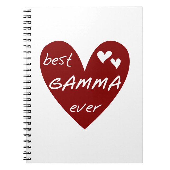 Carnet Red Heart Meilleur Gamma Jamais Cadeaux (Devant)