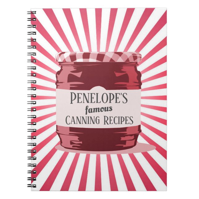 Carnet Red Jelly Jar Vos Célèbres Recettes De Canning (Devant)
