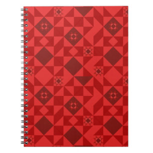 Carnet Red Nordic Star Noël brillant