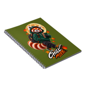 Carnet Red Panda Chill Mode School Notebook