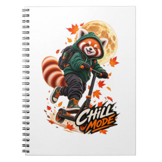 Carnet Red Panda Chill Mode School Notebook
