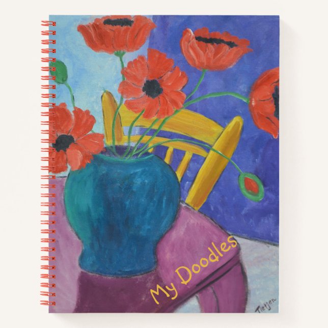 Carnet Red Poppies Doodbook (Devant)
