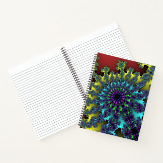 Carnet Red Rainbow Burst