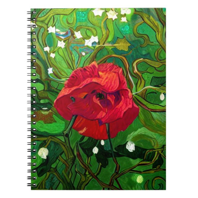 CARNET RED ROSE  (Devant)