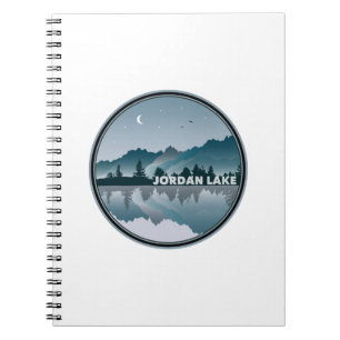 Carnet Reflet du lac Jordan en Caroline du Nord