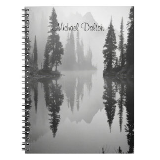 Carnet Reflets du matin brumeux : Art au bord du lac