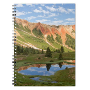 Carnet Réflexion rouge de montagne