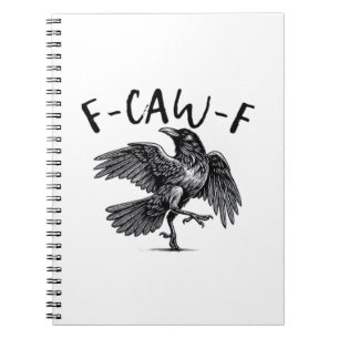 Carnet Regard drôle gothique F Corbeau F Style décontract