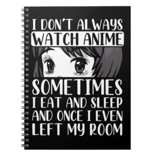 Carnet Regardez Anime Otaku Girl Japonaise Comic Manga Fa