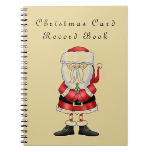 Carnet Registre des cartes de Noël