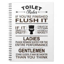 Règles de toilettes drôles Humour de salle de bain
