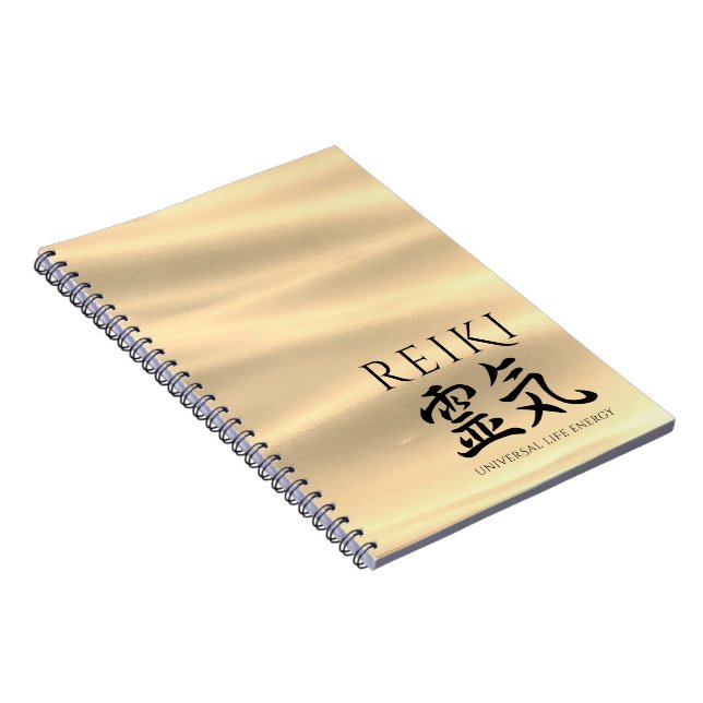Carnet Reiki 霊 気 Japonais Calligraphic Life Energy (Côté Droit)