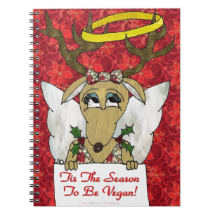 Carnet Reindeer Angel C'est la saison d'être Vegan