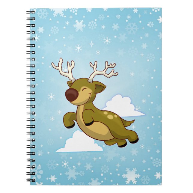 Carnet Reinder volant Noël (Devant)
