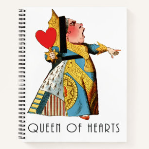 Carnet Reine de Cœur Alice au Pays des Merveilles Classiq