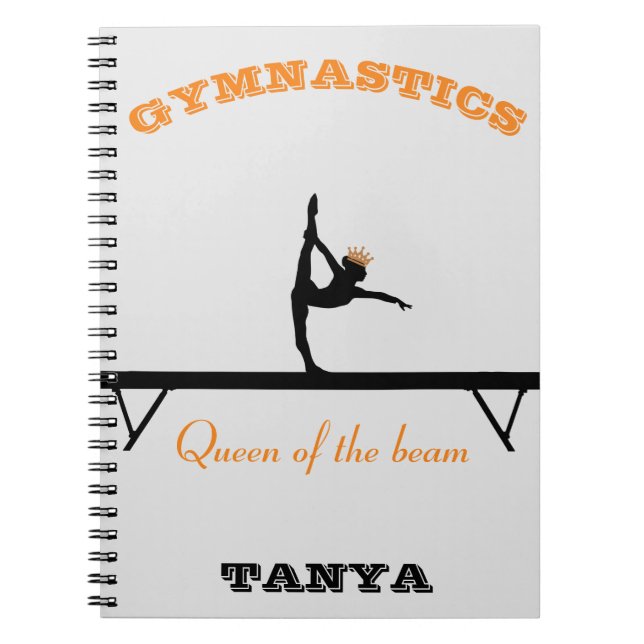 Carnet Reine de la poutre Gymnastique Couronne (Devant)