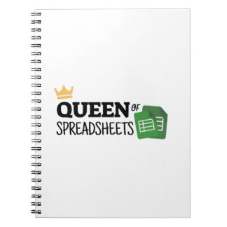Carnet Reine des feuilles de calcul