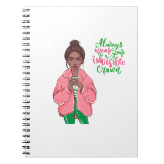 Carnet Reine rose et verte