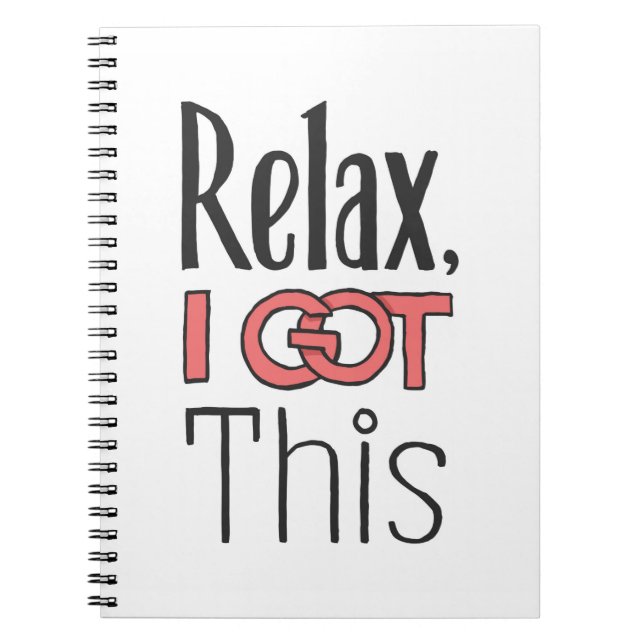 Carnet Relax, j'ai compris ça (Devant)