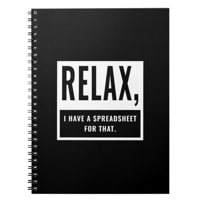 Carnet Relax J'Ai Une Feuille Pour Ce Comptable CPA (Devant)
