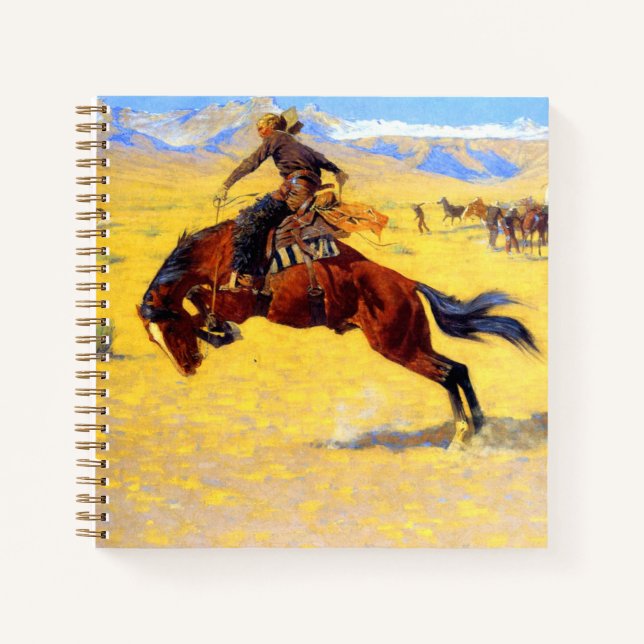 Carnet Remington Old West Horse et Cowboy (Devant)