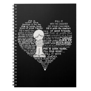 Carnet Remplissez Vos Lettres Coeur-Blanc