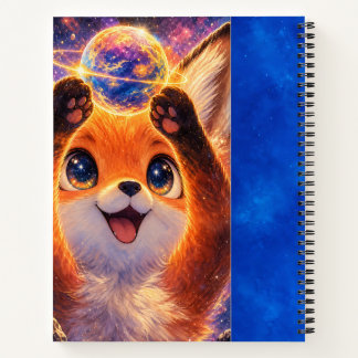 Carnet Renard avec une planète