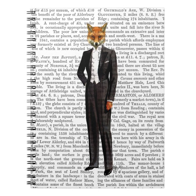 Carnet Renard En Costume De Soirée Complet (Devant)