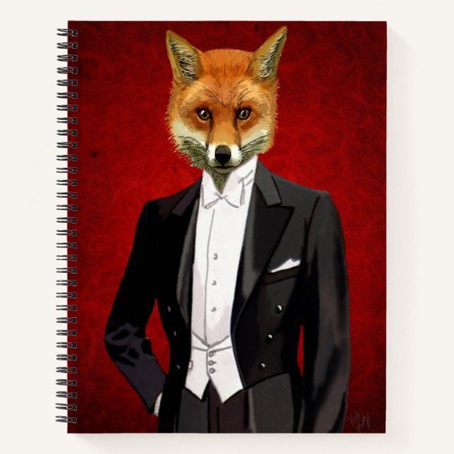 Carnet Renard En Costume De Soirée, Portrait (Devant)