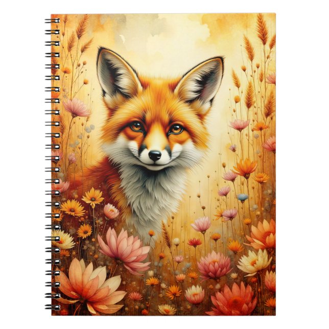 Carnet Renard et Fleurs (Devant)