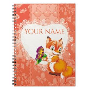 Carnet renard et papillon