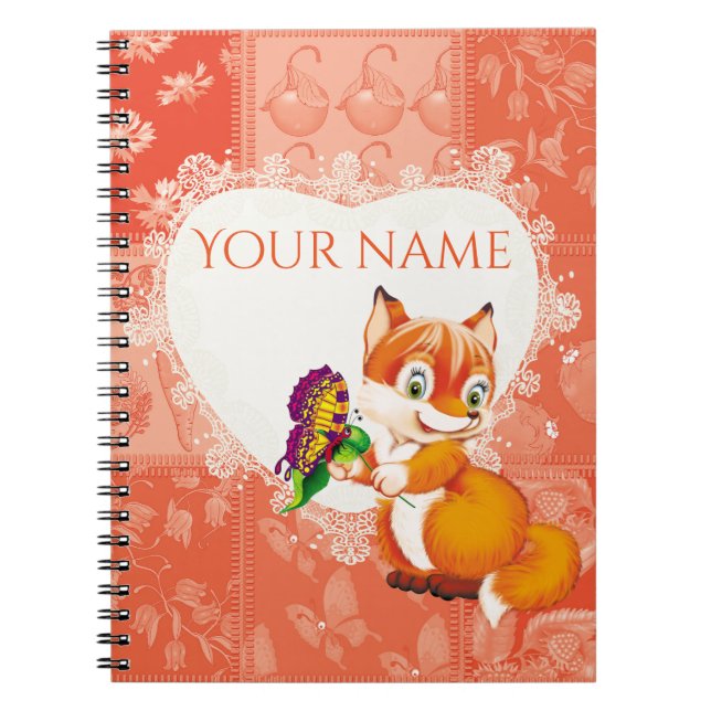 Carnet renard et papillon (Devant)