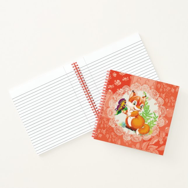 Carnet renard et papillon (Intérieur)
