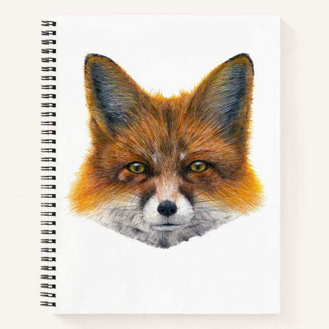 Carnet Renard - Peinture en acrylique (Devant)