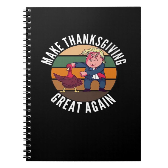 Carnet Rendre Thanksgiving grand encore Trumpkin - Drôle  (Devant)