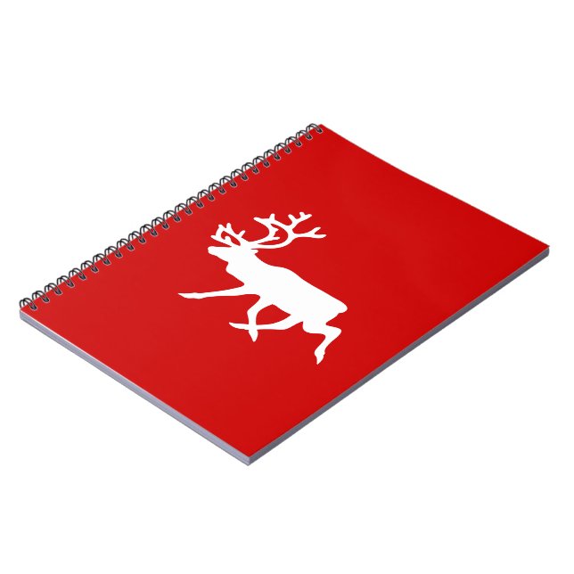 Carnet Rennes blanches / Silhouette caribou (Côté gauche)