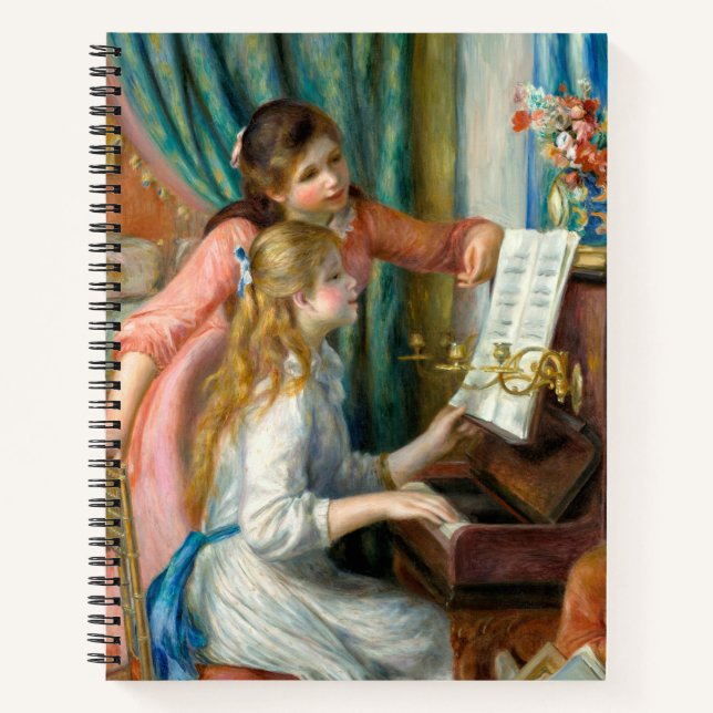 Carnet Renoir Girls at the Piano Impressionism Painting (Devant)
