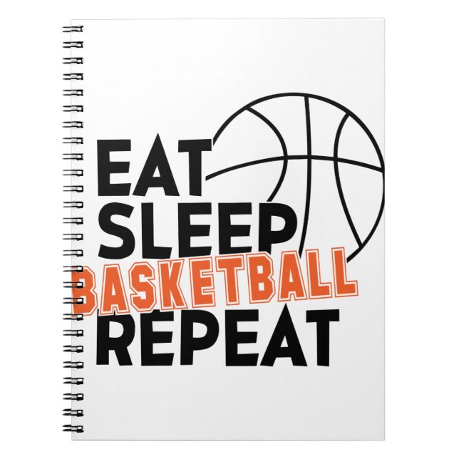 Carnet Répéter le basketball du sommeil (Devant)