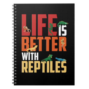 Carnet Reptiles cool Lizard Gecko Dragon Porté